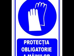 Indicator protectie obligatorie a mainilor
